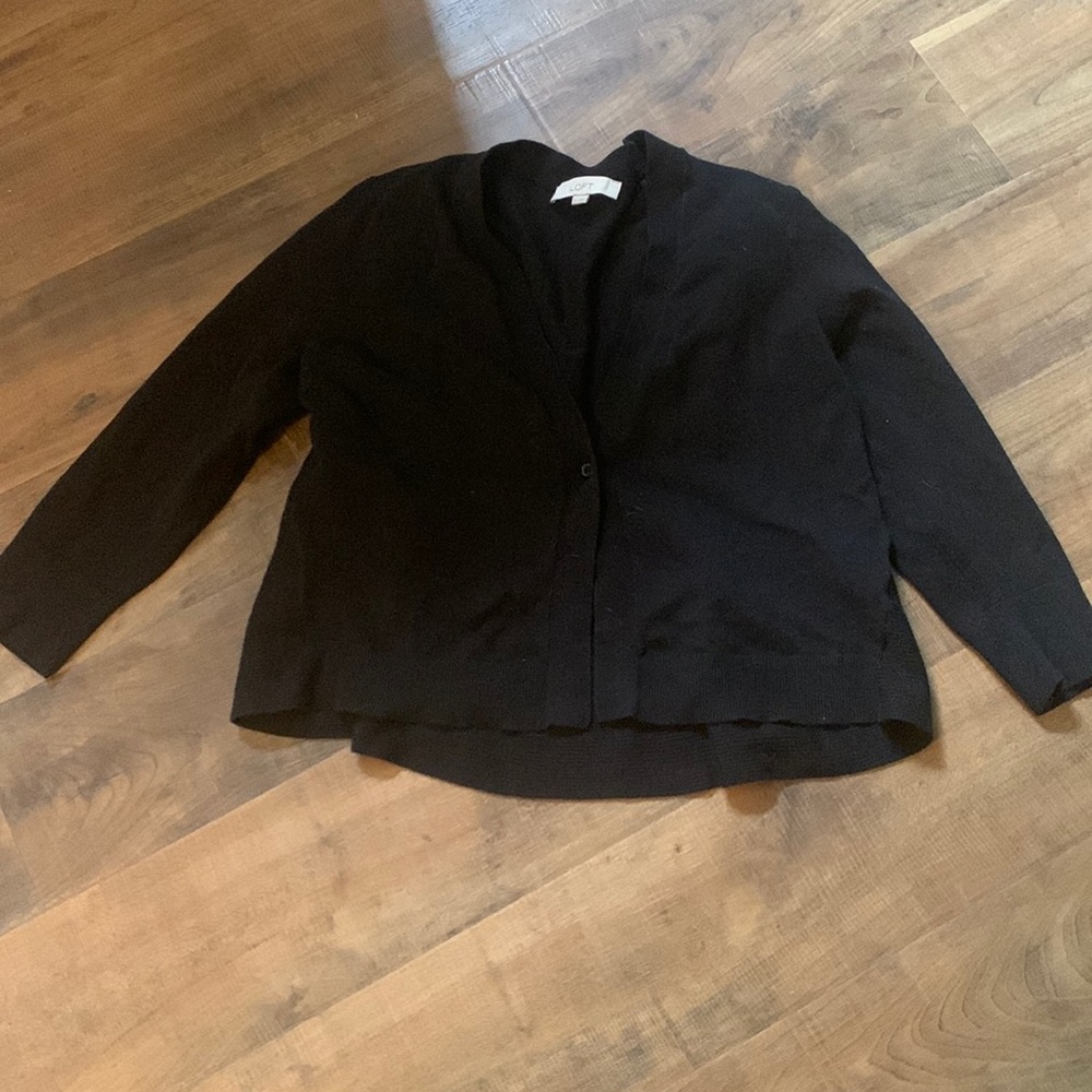 Loft black cardigan